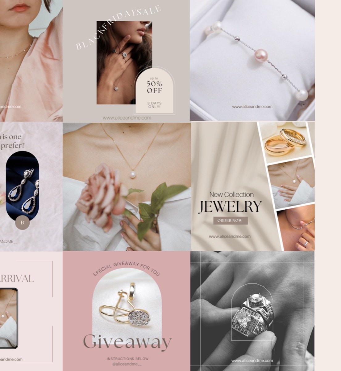 Brand look-and-feel created for a fine jewelry brand